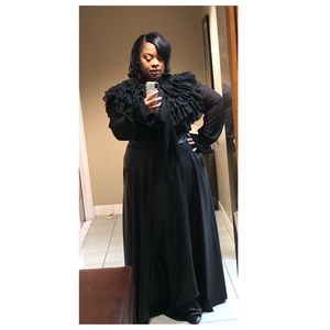 Forever 21 Black Ruffle Blouse